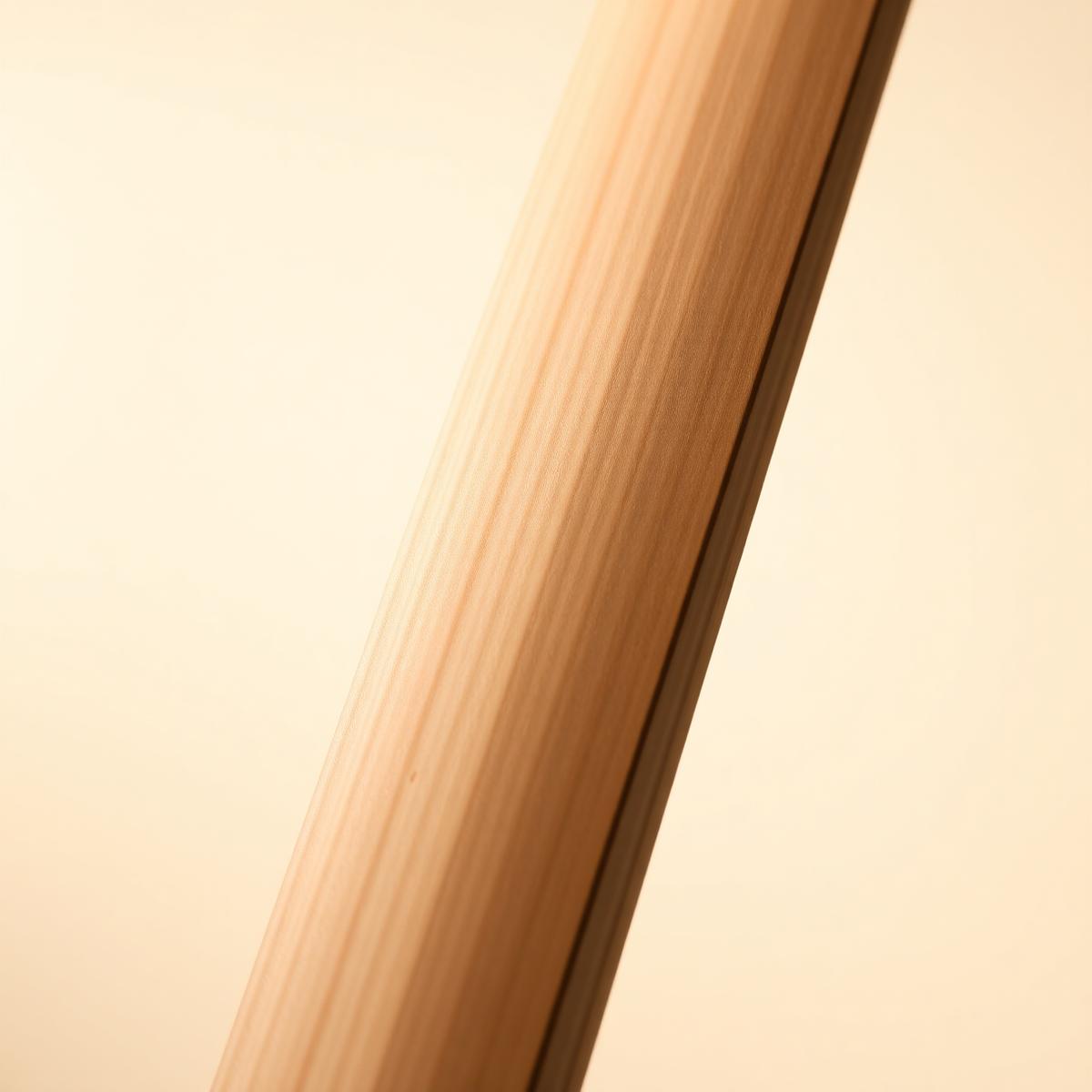 The face of an English willow cricket bat showing eight straight grains